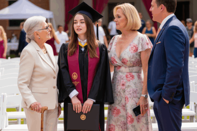 Graduation day. Grandma asked one question: “Where is your $3,000,000 trust?” — I froze — Mom went pale, Dad stared at the grass — 48 hours later, the truth evaporated into view…