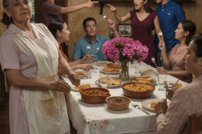 “Get out of here. I didn’t invite you,” my daughter-in-law shouted when I tried to sit at the table I had been cooking for since five in the morning—for her birthday, in the house my husband and I built with our own hands. All the guests froze. But this was my house. I stood up slowly, walked toward the door… and did something that made every fork, every glass, every smile in that room turn to stone.